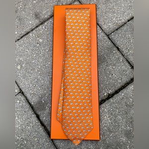 Hermes Colorful Jump  Silk Tie